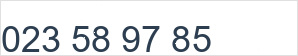 Numéro de téléphone fixe: