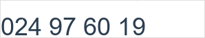 Numéro de téléphone fixe: