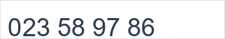 Numéro de fax: