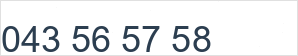 Numéro de téléphone fixe: