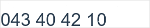 Numéro de téléphone fixe: